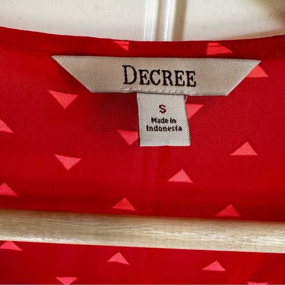 Decree‎ women’s blouse small sheer - Picture 3 of 10